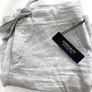 NEW JONES & CO NEW YORK SHORTS 100% LINEN